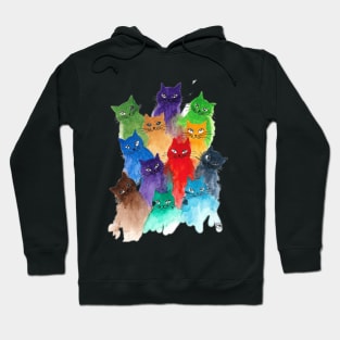 Colorful Cats, Kittens and more Hoodie